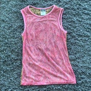 Dolce & Gabbana Lace Top Blouse Size M Pink NEW